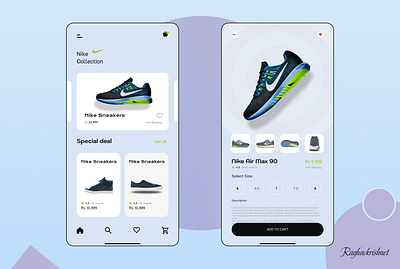 Sneaker Shopping App UI – Modern E-Commerce Shoe Store Design design ui ux