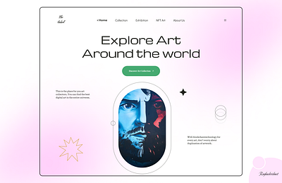 Art Gallery Website UI – Explore Global Art in a Clean Interface design ui ux