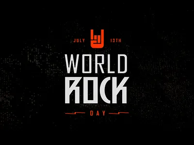 World Rock Day art artsigma branding day design icon illustration logo mark rock symbol ui world