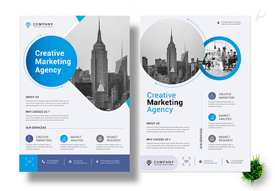 Corporate Flyers Template infographic flyer