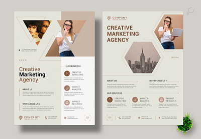 Creative Marketing Agency Flyers infographic flyer