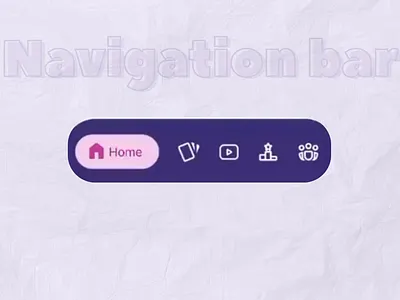 Bottom navigation bar app design bottom navigation bar design interaction naviagtion bar ui design uiux