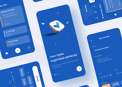 To Do App - Minimal Task Manager app design figma interface design minimal ui mobile app productivity task manager todo app ui ux