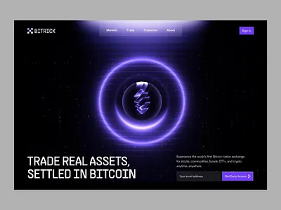 Bitrick - Crypto Website animation bitcoin crypto crypto landing page crypto website dark dark style ethereum landing page landing page design ui design website