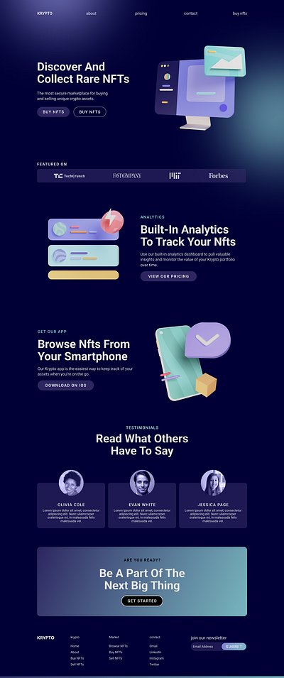 NFT Marketplace Web UI – Discover, Trade & Collect Digital Art design ui ux webdesign