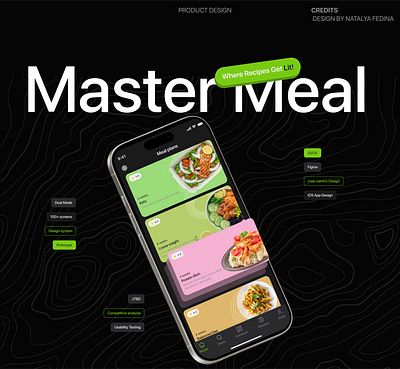 Master Meal | Recipe Mobile App design ui ux