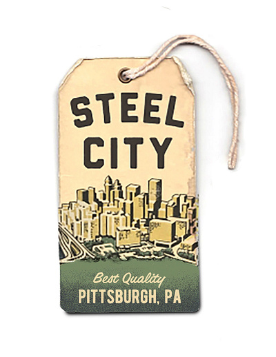 Steel City Hang Tag branding graphic design hang tag logo print