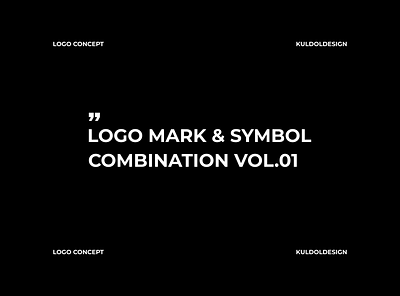 Logo, Mark & symbol Combination Vol.1 design icon initials logo inspirationlogo logo logodesign logodesigner logomark mark monogram logo simplemark