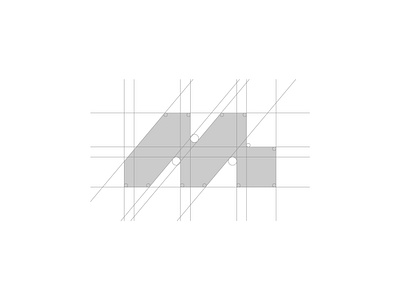 M Lettermark Construction ai brand identity branding brandmark design identity identity designer lettermark logo logo design logo designer logo gird logodesign logos m logo mark minimal monogram saas saas logo