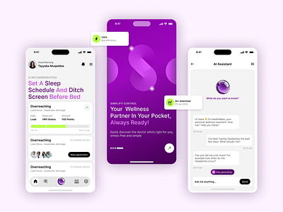 AIdoc mobile app graphic design medical motion graphics ui