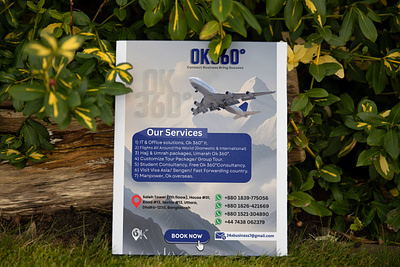 Travel Agency Poster brand creative design flat graphic design
