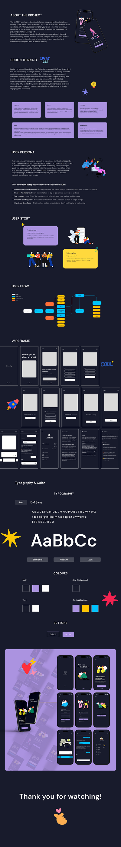 University AI chatbot case study 3d animation app app design application ui branding design figma figma design graphic design illustration logo motion graphics ui