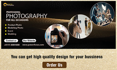 Web Banner Design For Photography banner of photographer clean layout creative banner graphic design modern web banner design photography banner visual design web banner design