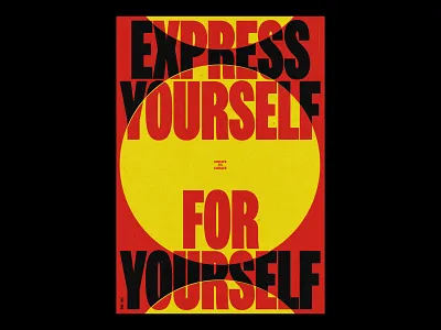FOR YOURSELF /511 clean design modern poster print simple type typography