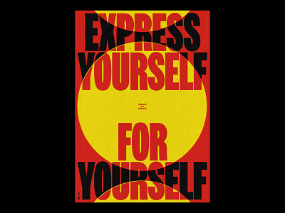 FOR YOURSELF /511 clean design modern poster print simple type typography