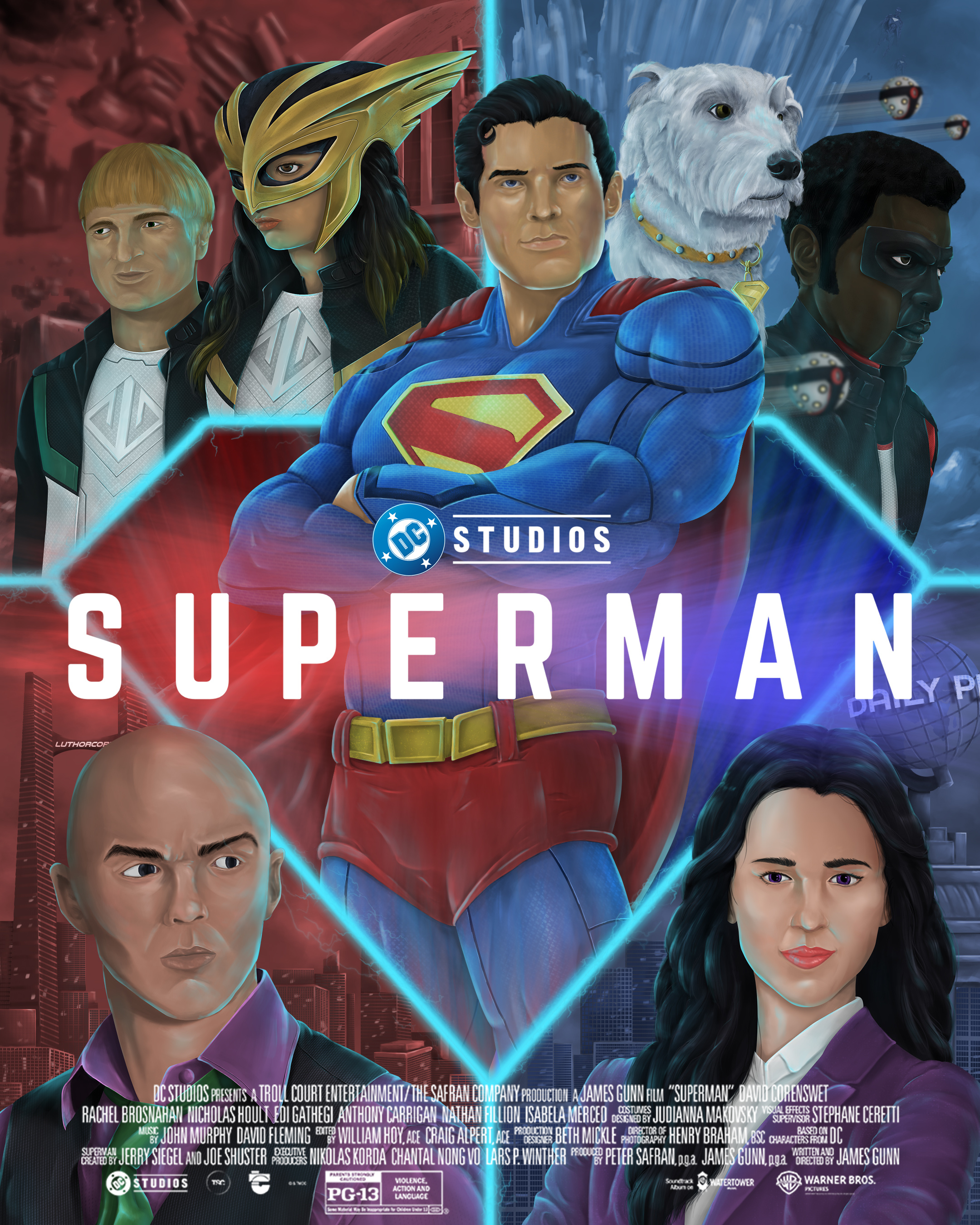 Superman Legacy clark kent comic book art dc comics deisgne design digital art digital painting fan art graphic design green lantern hawkgirl illustration illustrator lex luthor lois lane mr. terrific photoshop sketch super hero superman