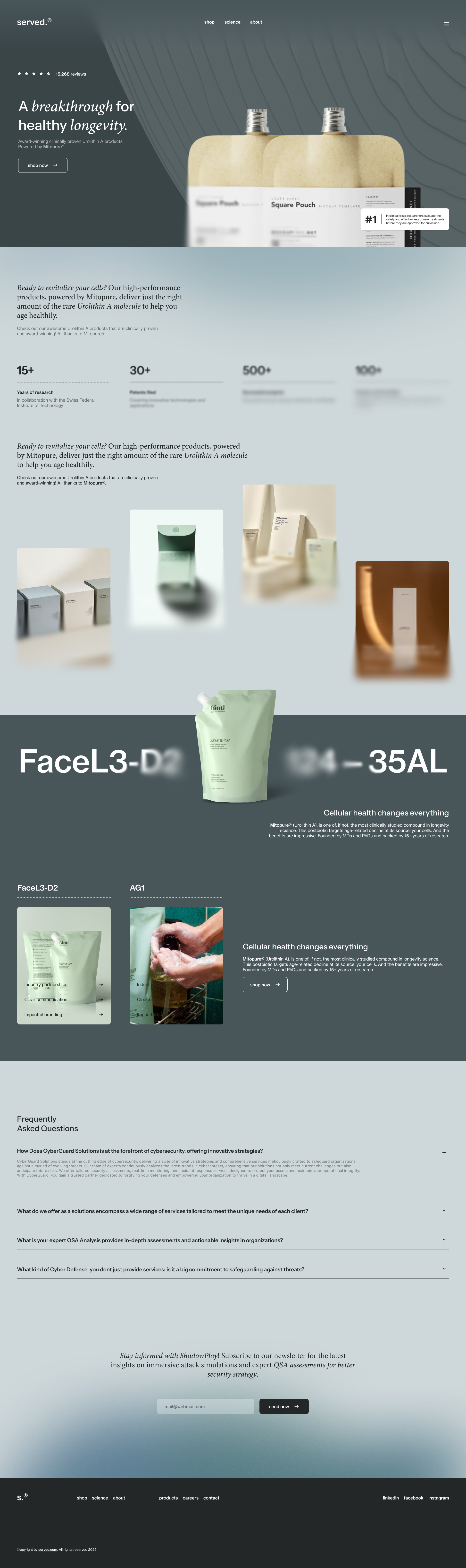 served.® e commerce mockup prototype served.® uxui webdesign