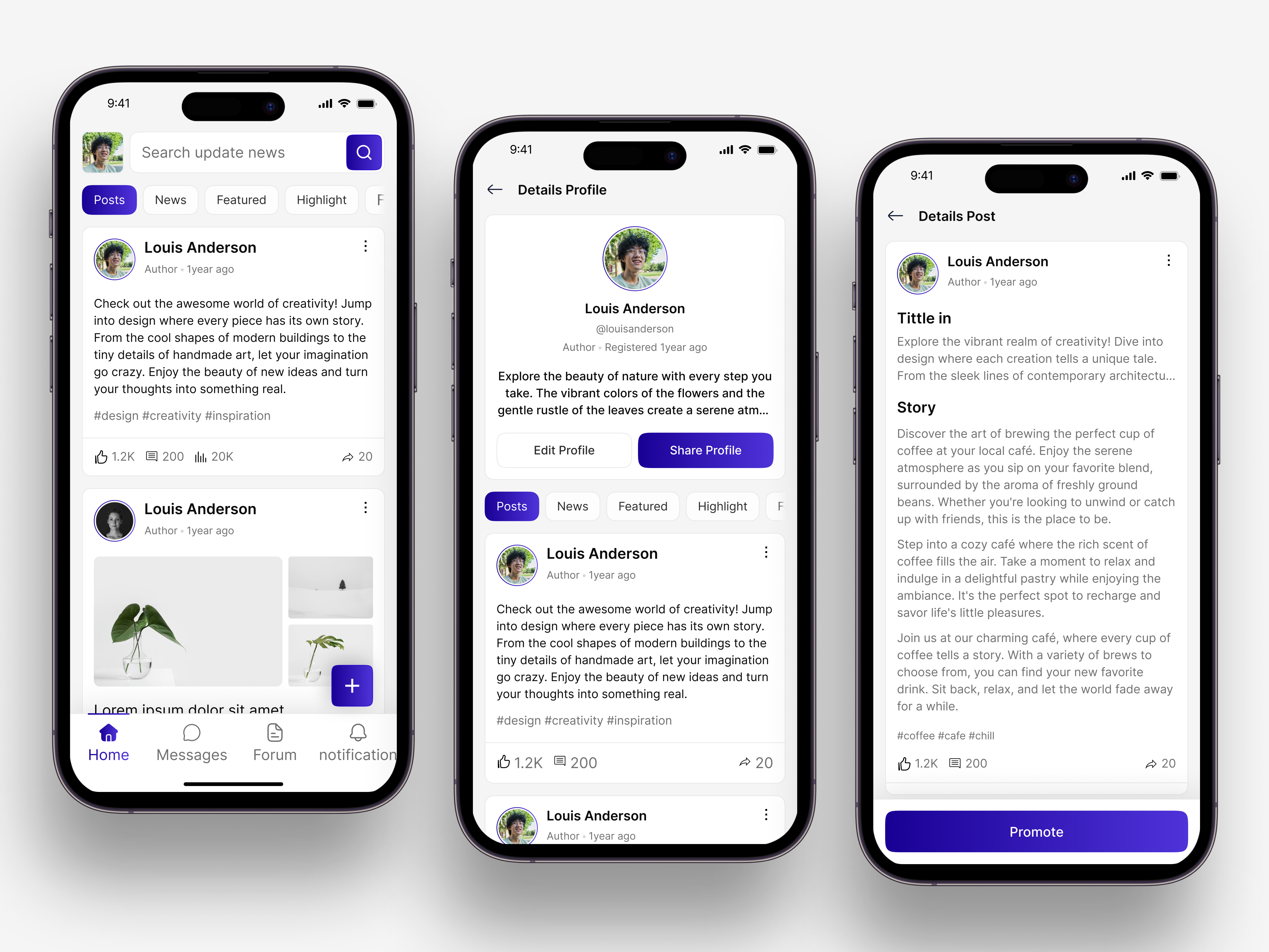 Example of Mobile App Design UI UX