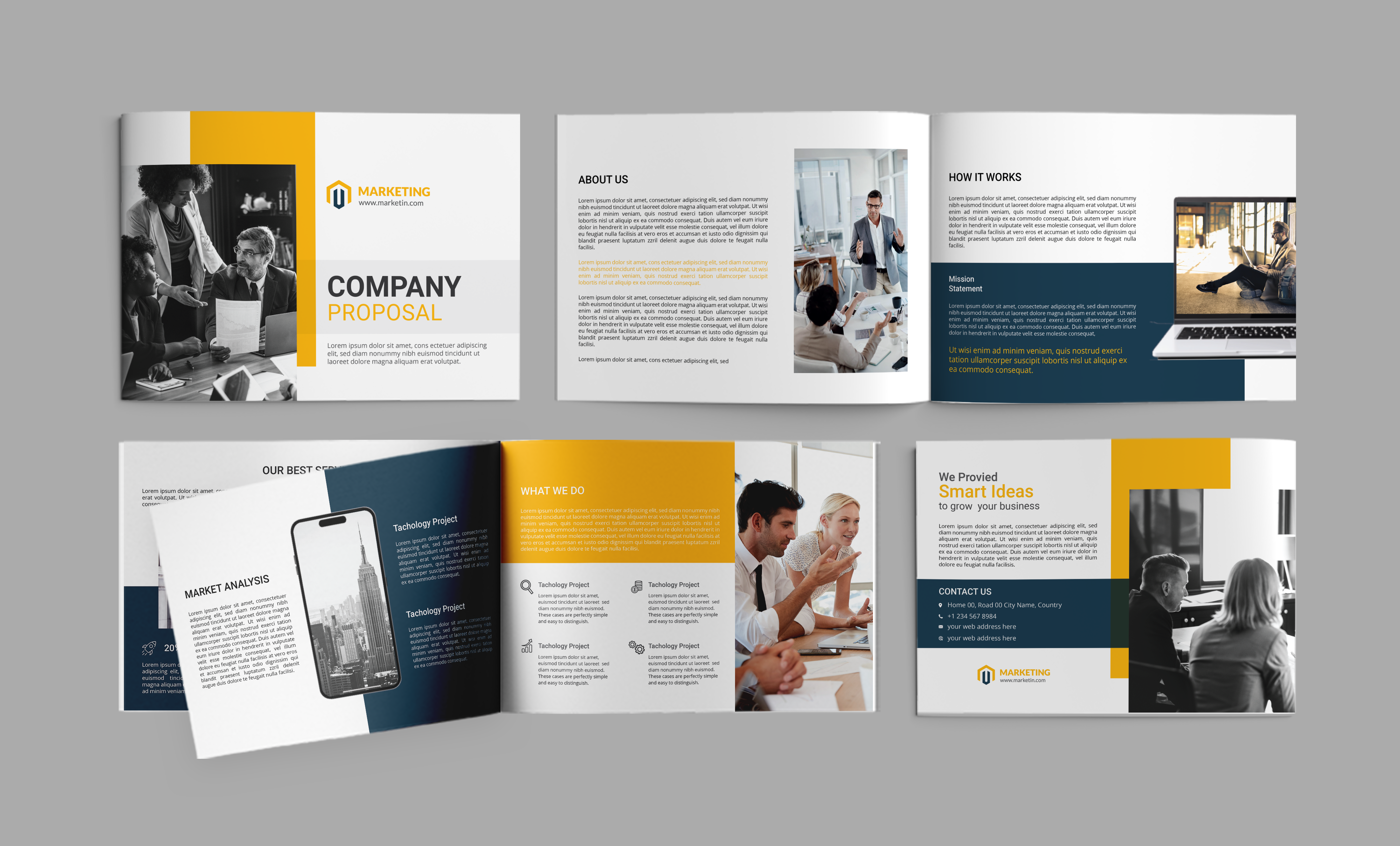 I will design a landscape premium company profile, presentation annual report bifold branding brochure business proposal design company profile corporate branding custom brochure layout design graphic design print and digital design profile visual branding