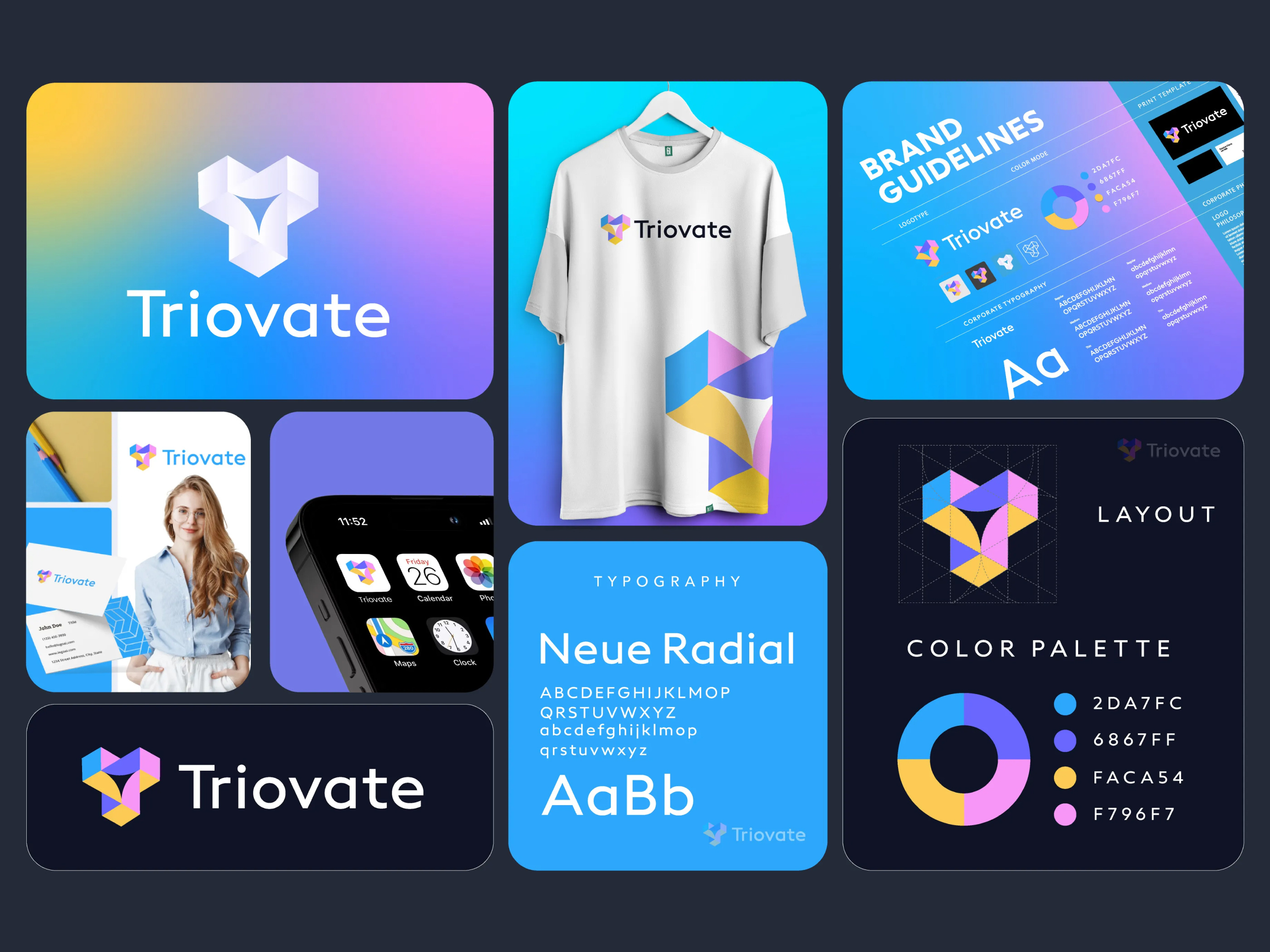 Introducing Triovate — Where Innovation Meets Design branding branding identity corporate identity creative logo creative logo design design graphic design illustration logo design minimalist logo design typography ui unique logo
