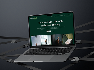 Therapy Services web design concept - UI app design designer figma graphic design green interface ui uiux ux web website wellness
