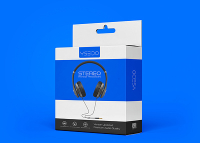 Premium Wired Headset Box Packaging Design jahidjij