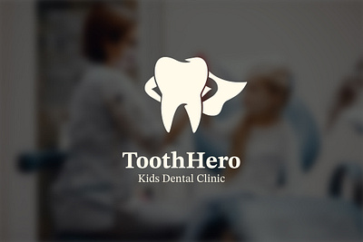 Kids Dental Clinic Logo. Tooth Superhero Logotype Brand Identity brand identity branding childrens dental clinic logo creative logo dental center dental logo graphic design graphic designer healthcare logo kids logo medical logo medicine logo pediatric dentistry superhero logo teeth sign tooth logo tooth symbol