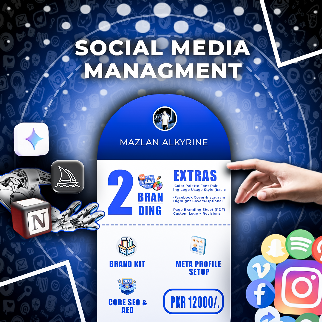 PACKAGE DESING | SOCIAL MEDIA MANAGMENT adobe photoshop advertising digital media graphic bundle graphic design high quality design markeitng package design service bundle service package social media design themes design