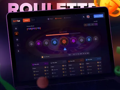 Roulette Game casino casino dashboard crypto game gambling lucky roulette online game roulette game slot slot game spin wheel