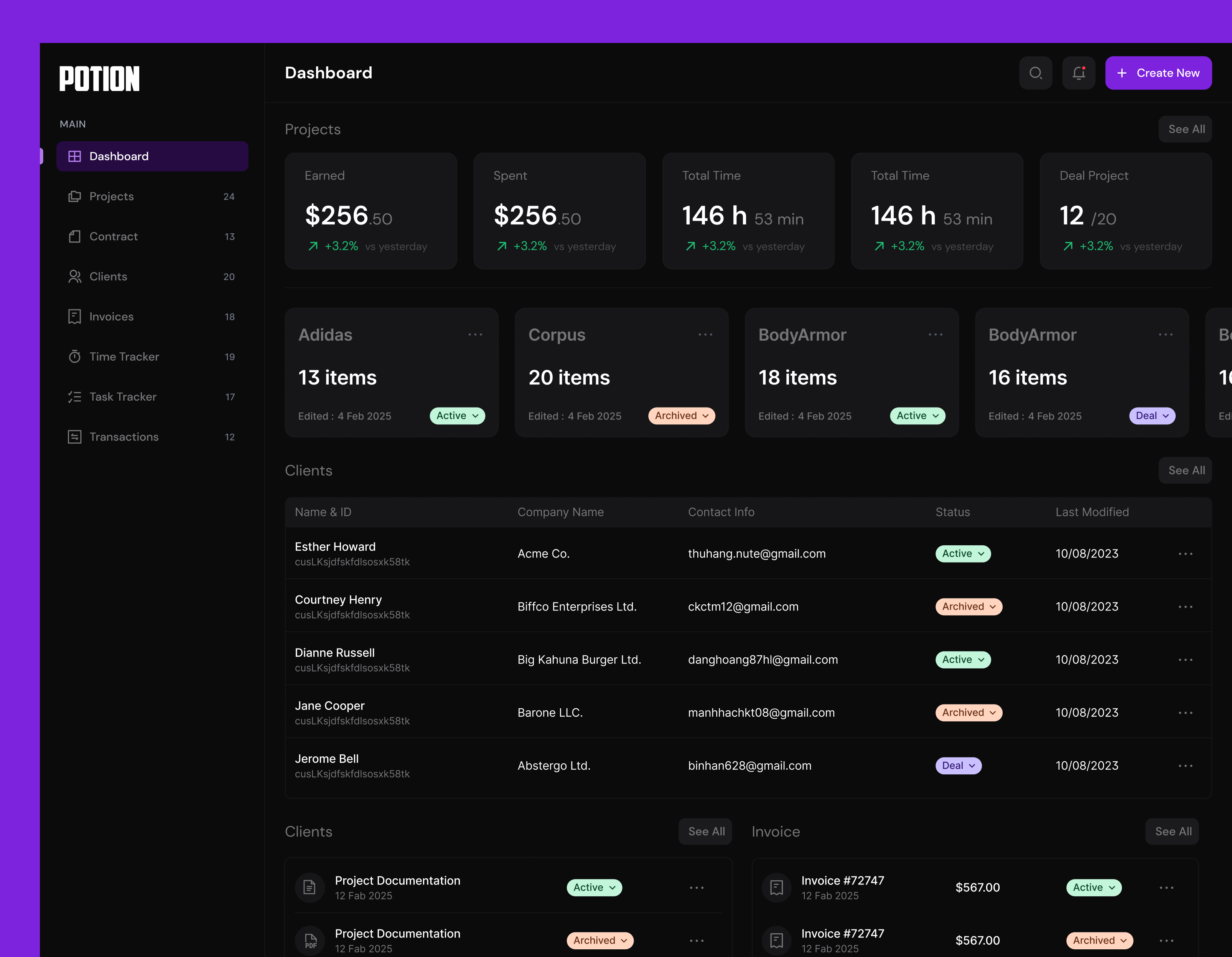 Client Management - CRM client management client management tool crm product design project management tax writeoff