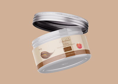 Elegant & Minimal Cold Cream Label Design jahidjij