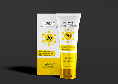 Luxury Sunscreen Face Lotion Branding & Packaging jahidjij