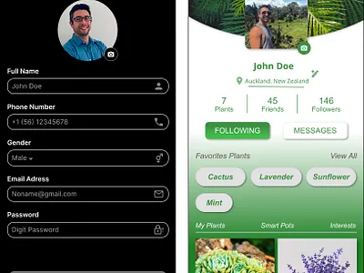 User Profile Design UX/UI celphone ios profile ui user uxui