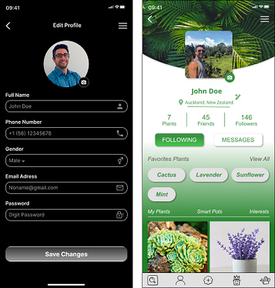 User Profile Design UX/UI celphone ios profile ui user uxui