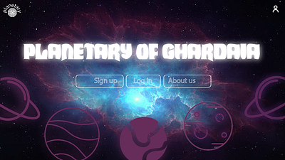 Planetary Login Page app branding design graphic design illustration logo typography ui web