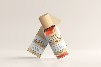 Coffee Eye Serum Packaging Design jahidjij