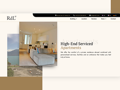 RdL27 Website Design animation apartments branding design five star hotels graphic design hotels images logo motion motion graphics typography ui ux vector