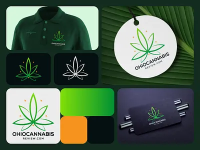 🌿 Logo Design for Ohio Cannabis Review 420 branding cannabis design graphic design illustrator logo marijuana typography vector weed