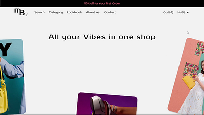 Fashion E-commerce Website for Bag Lovers e commerce high conversion shopping ui ux web design wireframe