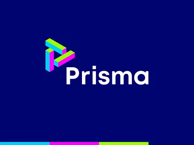 Prisma investment banking software logo design: P letter + prism banking colorful logo data insights digital logo finance logo financial logo fintech fintech logo fintech software investment letter mark monogram logo logo design modern logo p prism prisma saas logo services technology logo