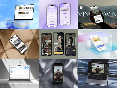 Web & App UI Showcase ai app design e commerce finance health icon mobile smart security social ui