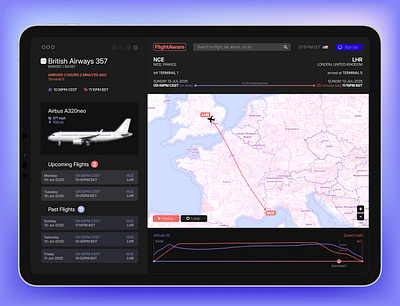 FlightAware - Web App Redesign akshay branding dinakar figma flight flightaware illustrator redesign tracker ui uiux