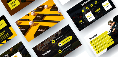 The Swing Source - Sports Pitch Deck adobe baseball branding canva presentation designer google slides graphic design illustration pitch deck powerpoint design ppt slides pptx presentation design presentations product roadmap sports the team