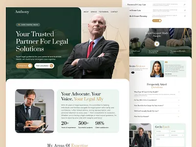 Lawyer - Website Design For Lawyer, Law firm, Attorney attorney branding legal ui ux website