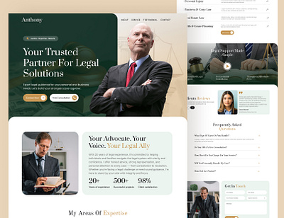 Lawyer - Website Design For Lawyer, Law firm, Attorney attorney branding legal ui ux website
