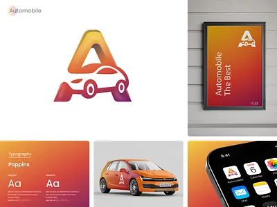 Automobile, Auto Repair, Car logo, A letter logo automobile automotive logo branding car app logo car logo car rental logo creative logo gradient logo letter a logo lettermark logo logo design logo designer logo inspiration minimal logo modern logo monogram logo negative space logo transport logo vehicle logo