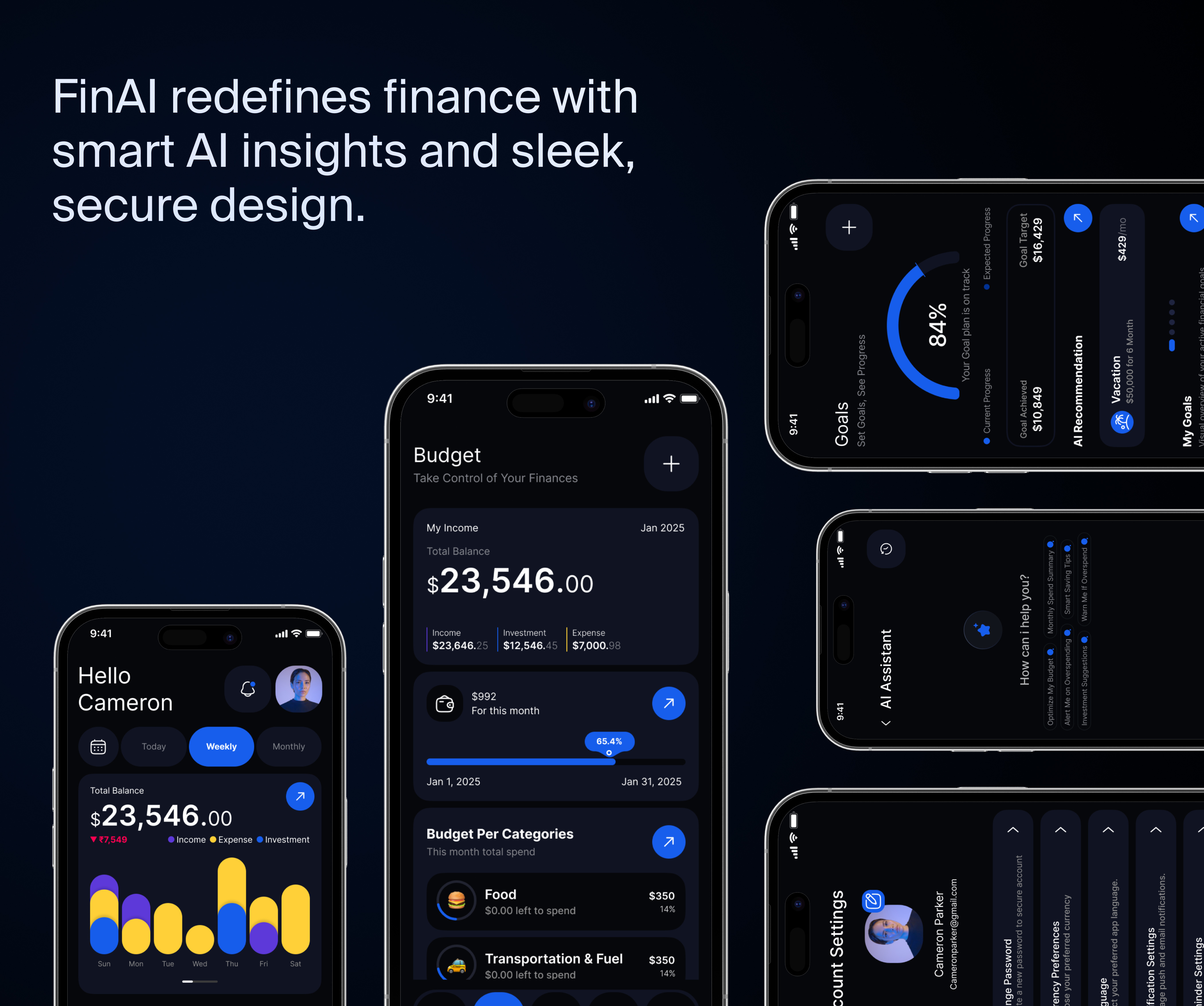 Example of Fin Tech Ai Saas Development