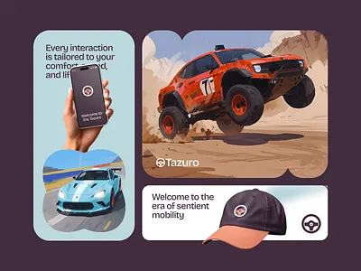 Tazuro - Logo Branding automotive brand brand identity car logo creative logo electric car futuristic logo logo branding logo design mobility design modern logo tazuro vehicle logo visual identity