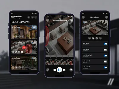 IOT Mobile iOS App Design app app design concept app design template app interface dark theme dashboard dashboard design design ios iot iot design mobile mobile app mobile ui online product design smart home ui ux