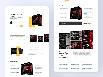 Landing Page Reimagined [caseking.de] landing page process user interface ux visual design wireframe